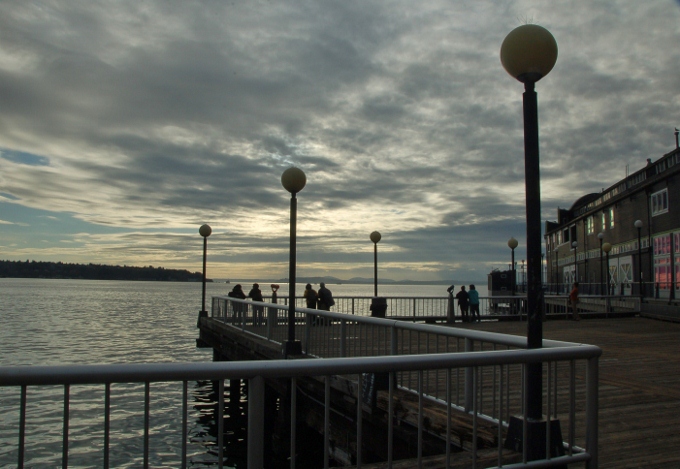 Seattle's waterfront on Elliott Bay